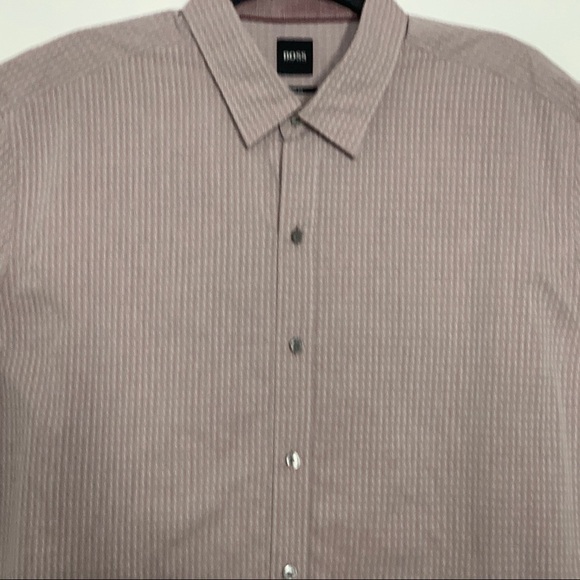 HUGO BOSS Robb Button Up Short Sleeve Men's Shirt - Picture 2 of 14
